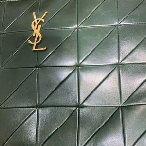 New Yves Saint Laurent Jamie Green Document Pouch